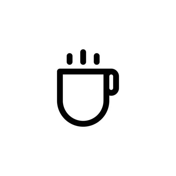 Taza de café icono vector ilustración — Vector de stock