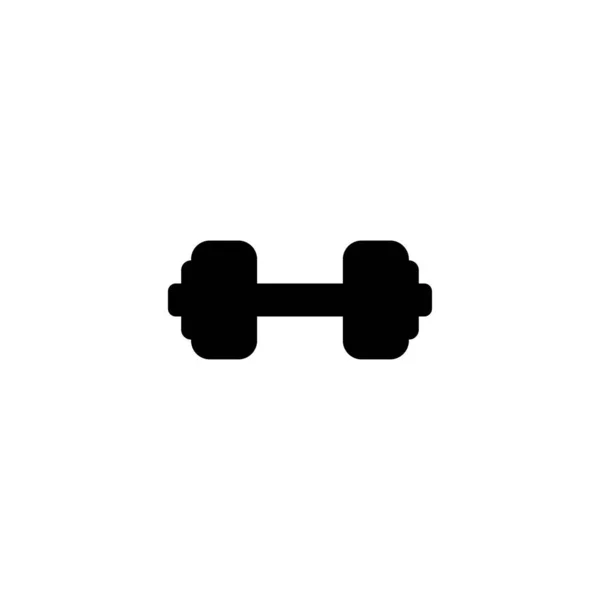 Haltere, ícone de fitness ilustração vetorial —  Vetores de Stock