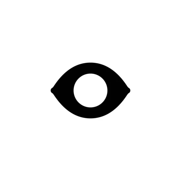 Глаз, векторная иллюстрация значка зрения — стоковый вектор
