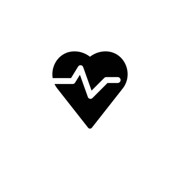 Cardiograma de pulso ícone vetor ilustração — Vetor de Stock