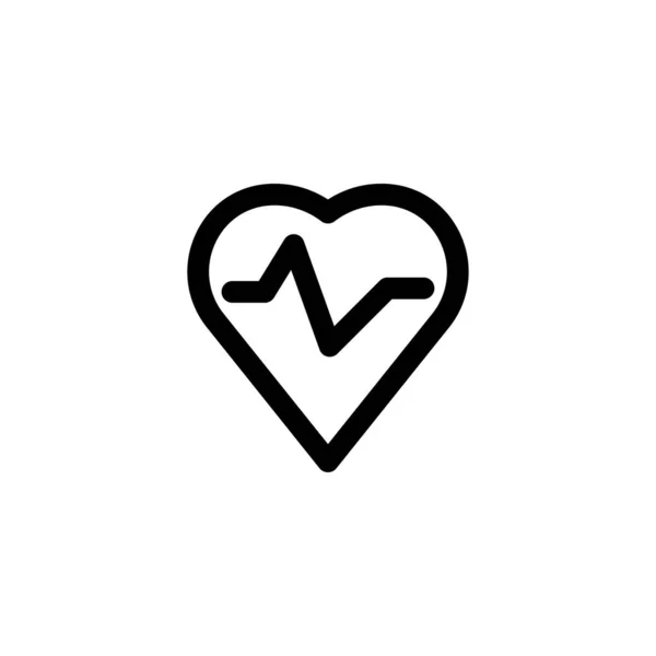 Pulse cardiogram icon vector illustration — Stock Vector