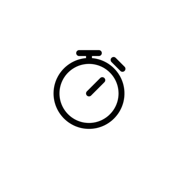 Stopky, vektorová ikona časovače, ilustrace — Stockový vektor