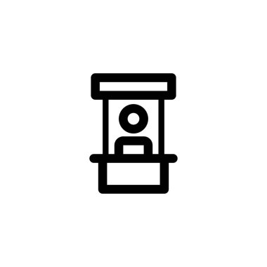 kiosk gıda simgesi vektör illüstrasyon