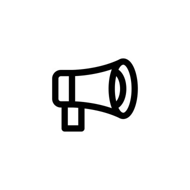 megafon, hoparlör simgesi vektör illüstrasyonu