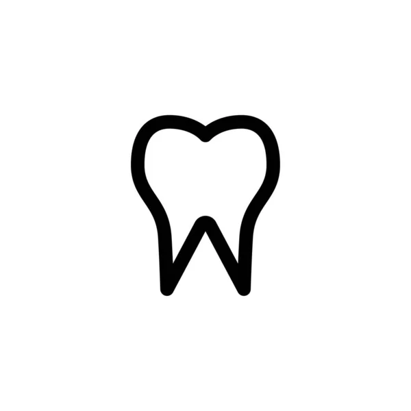 Zahn zahnärztliches Symbol Vektor Illustration — Stockvektor