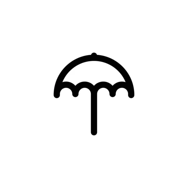 Paraguas, icono de protección vector ilustración — Vector de stock
