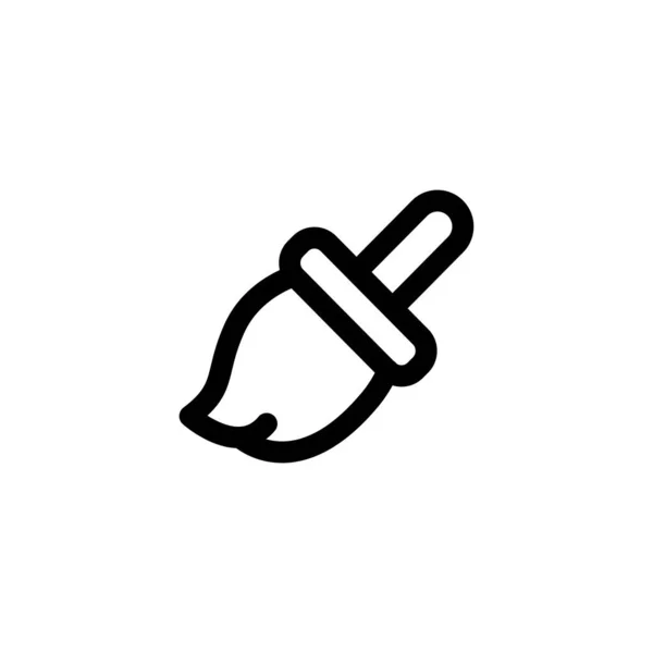 Illustrazione vettoriale icona pennello — Vettoriale Stock