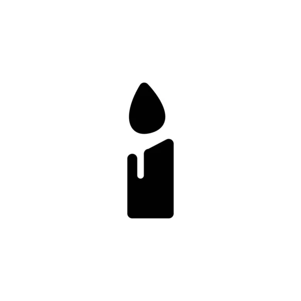 Bougie, icône de chandelier illustration vectorielle — Image vectorielle