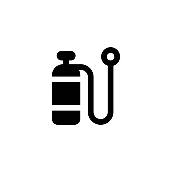 Oxygen tank, scuba tank icon vector illustration — Stock Vector