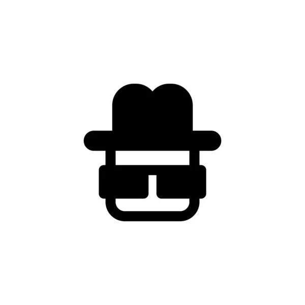 Espía, detective icono vector ilustración — Vector de stock