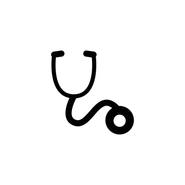 Stethoskop, Arzt Icon Vektor Illustration — Stockvektor