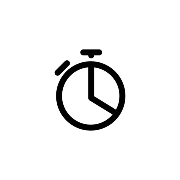 Stoppuhr, Timer Icon Vektor Illustration — Stockvektor