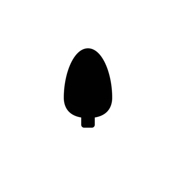 Albero, icona vegetale vettoriale illustrazione — Vettoriale Stock