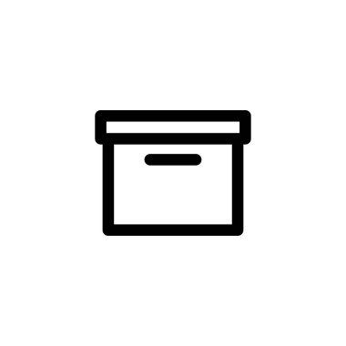 kutu pagkage simgesi vektör illüstrasyon