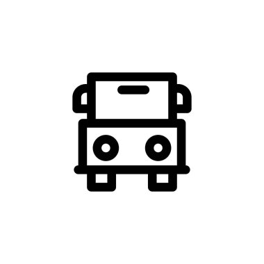 otobüs, ulaşım simgesi vektör illüstrasyon