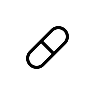 kapsül tıp simgesi vektör illüstrasyon