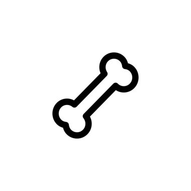 köpek kemiği ikon vektör illüstrasyonu