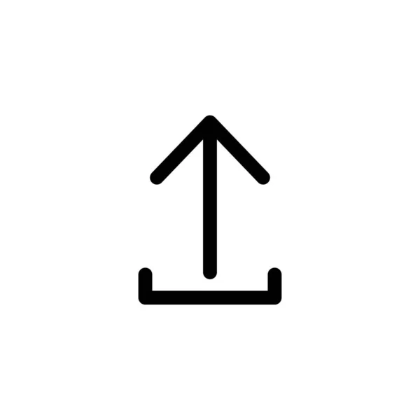 Subir icono vector ilustración — Vector de stock
