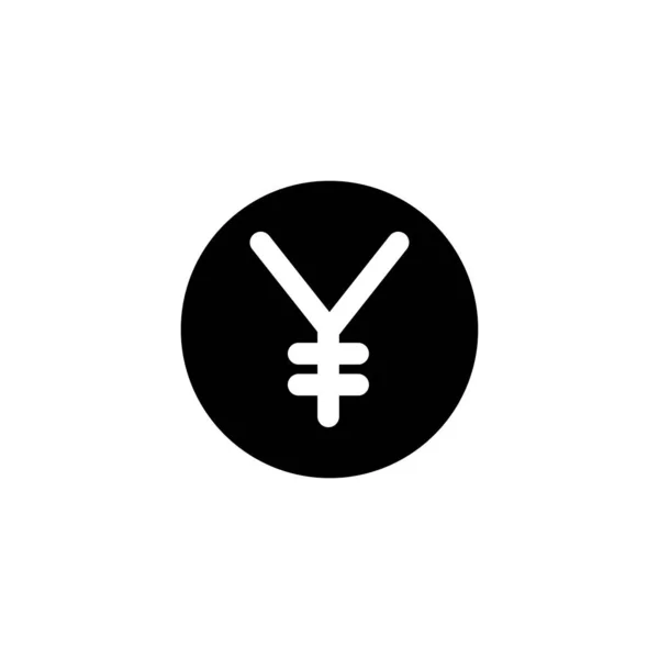 Japón yen icono vector ilustración — Vector de stock