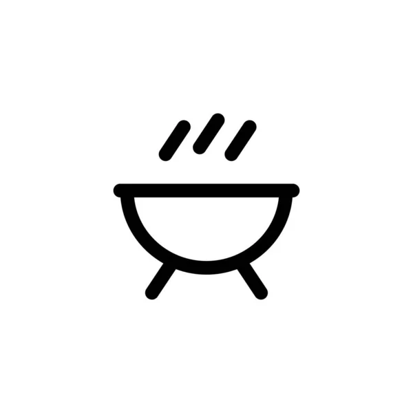 Barbacoa barbacoa icono vector ilustración — Vector de stock