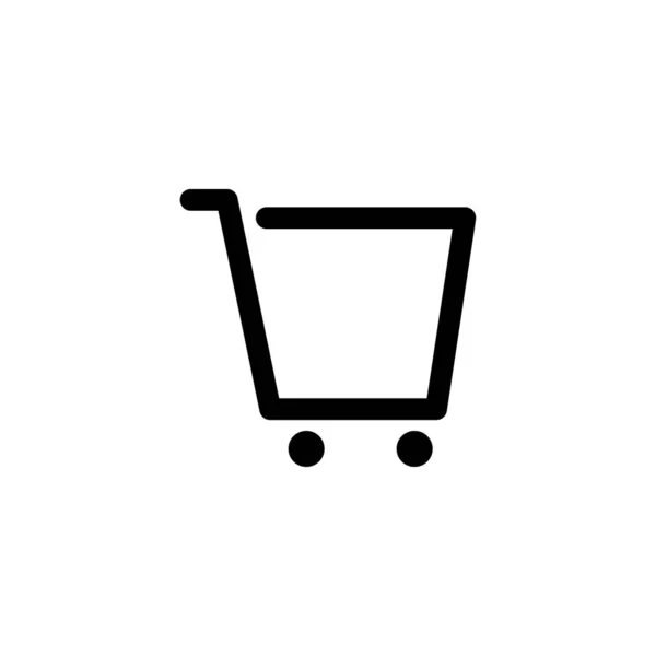 Alışveriş arabası ikon vektör illüstrasyonu — Stok Vektör