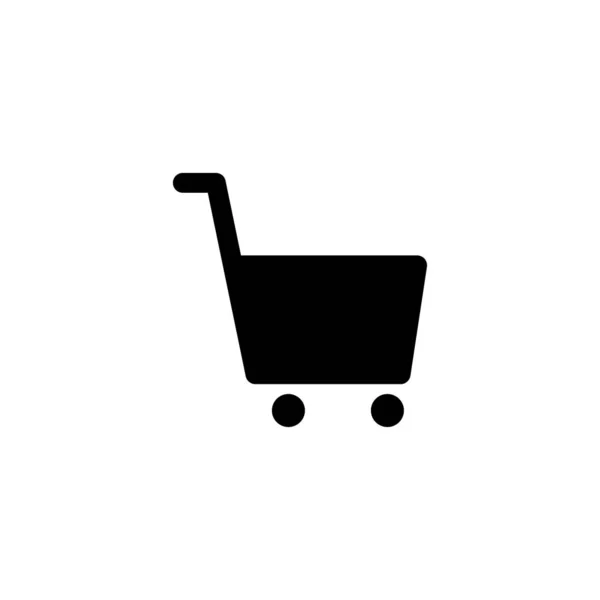 Alışveriş arabası ikon vektör illüstrasyonu — Stok Vektör