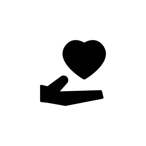 Ikona ilustracja miłość Darowizna wektor — Wektor stockowy