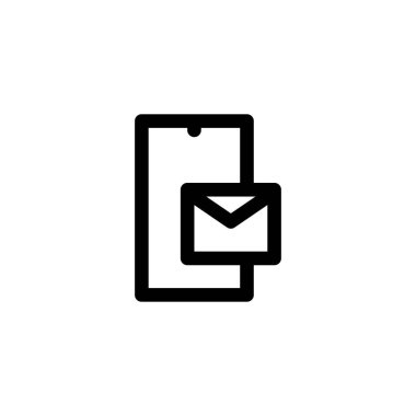 posta mektubu simgesi vektör illüstrasyon