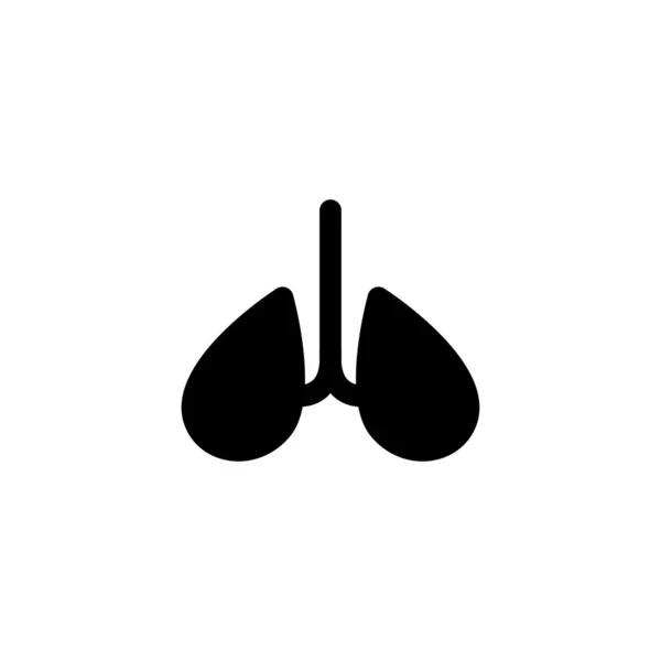 Illustration des menschlichen Lungen-Icon-Vektors — Stockvektor