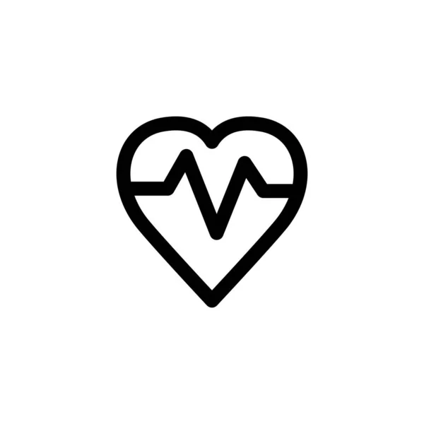 Pulse cardiogram icon vector illustration — Stock Vector