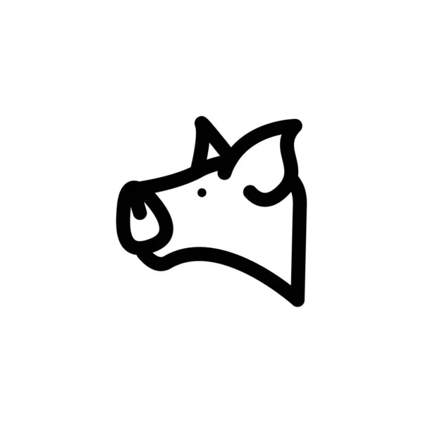 Symbols ikona ilustracja symbol wieprzowina wektor — Wektor stockowy