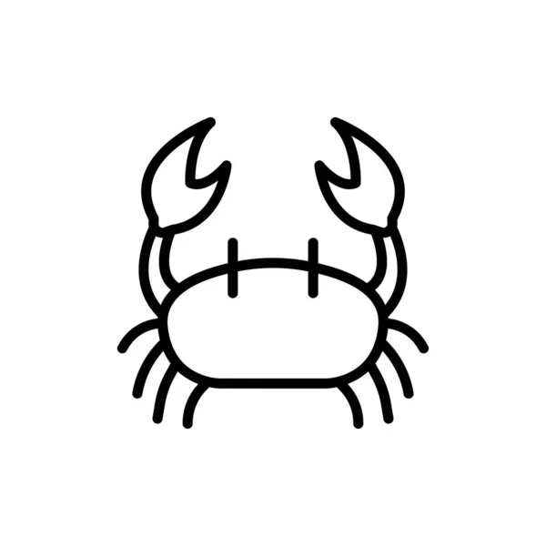 Crab icon vector illustration sign — Stock Vector