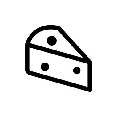 peynir simgesi, gıda vektör illüstrasyon 
