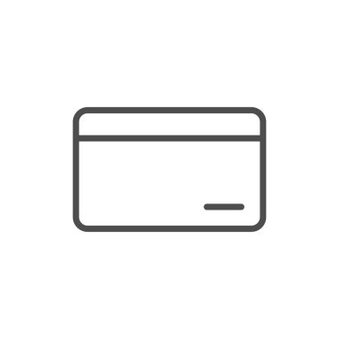 Kredi kartı ikonu vektör illüstrasyonu