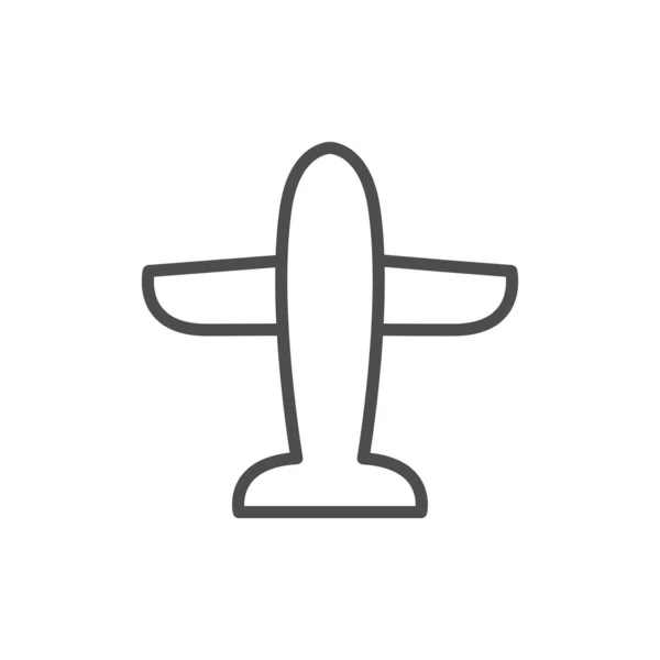 Avião ícone vetor ilustração — Vetor de Stock