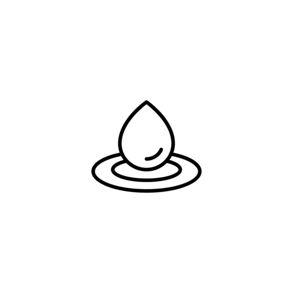 Illustrazione vettoriale icona goccia d'acqua — Vettoriale Stock