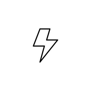 Flash yıldırım simge vektör çizim