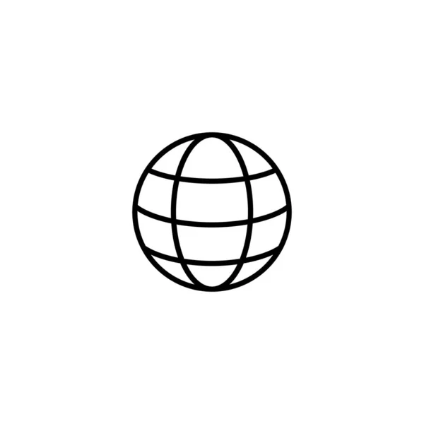 Welt Globus Symbol Vektor Illustration — Stockvektor