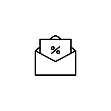 posta promosyon simgesi vektör illüstrasyon