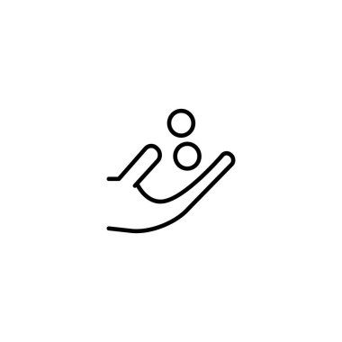 bağış para simgesi vektör illüstrasyon 