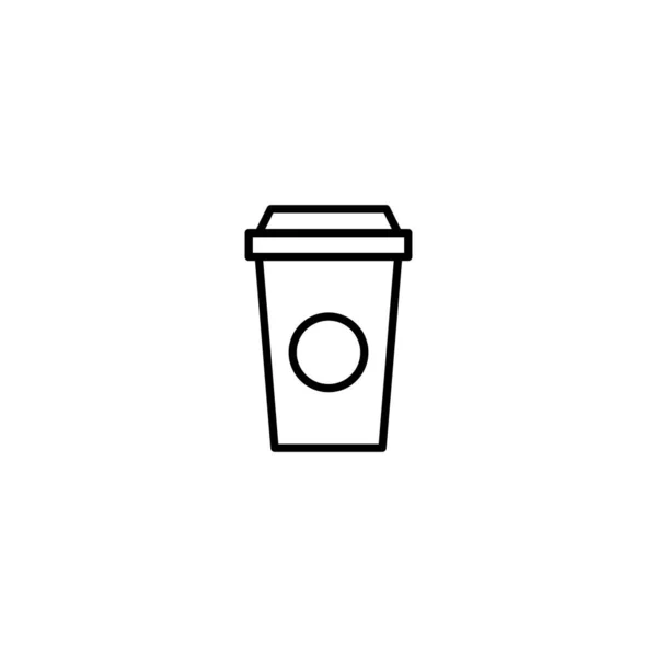 Ta bort kaffe ikon vektor illustration — Stock vektor