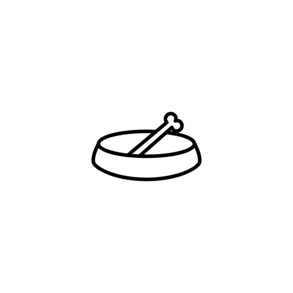 Mascota alimento icono vector ilustración — Vector de stock