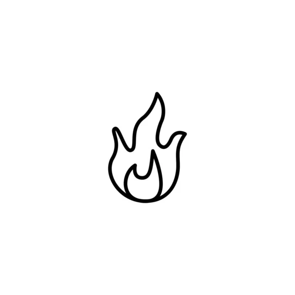 Fuego llama icono vector ilustración — Archivo Imágenes Vectoriales