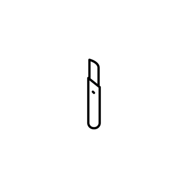 Couteau chirurgical, illustration vectorielle icône scalpel — Image vectorielle