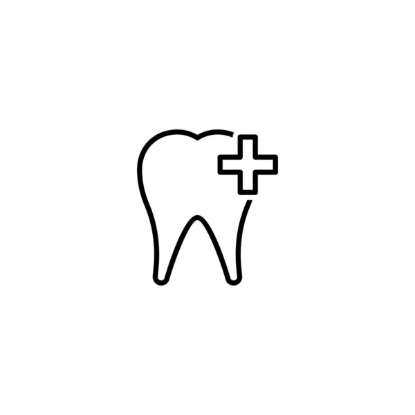 Icono Cuidado Dental Vector Ilustración — Vector de stock