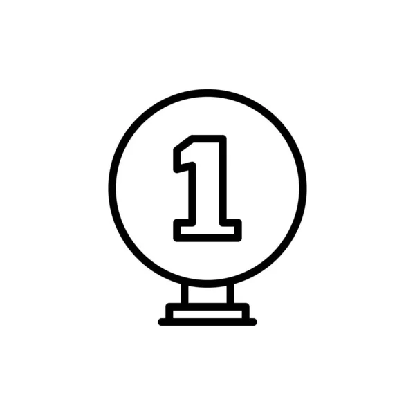 Award Icon Vector Illustration Outline — Stock Vector