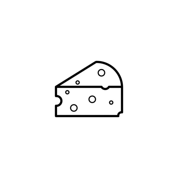 Cheese Dairy Icon Vector Illustration — Stock Vector