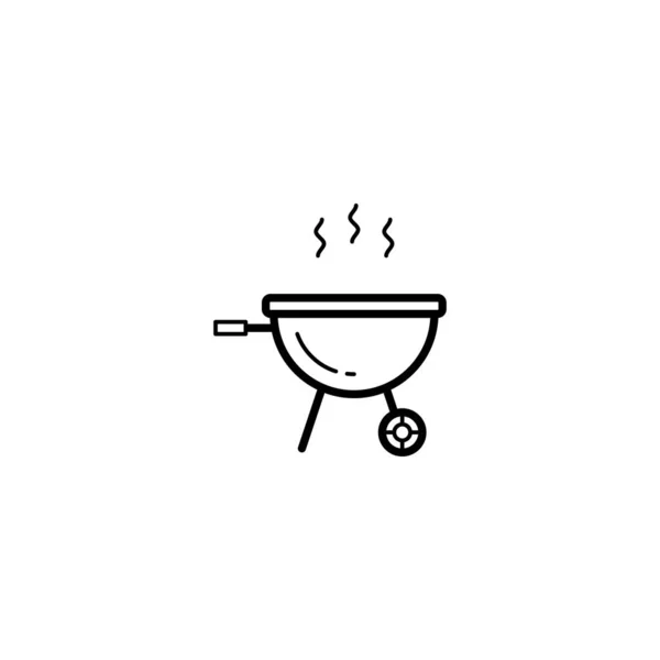 Barbacoa Icono Parrilla Vector Ilustración — Vector de stock