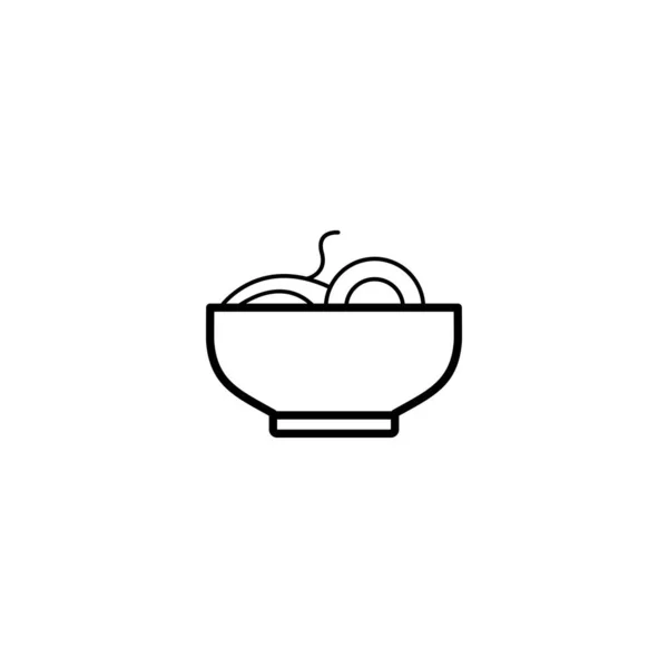 Noodles Food Icon Vector Illustration — Stock Vector