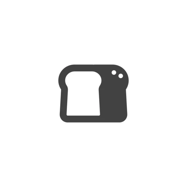 Toast Brot Symbol Vektor Illustration — Stockvektor